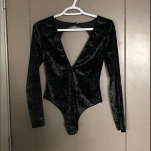 Black Velvet Bodysuit